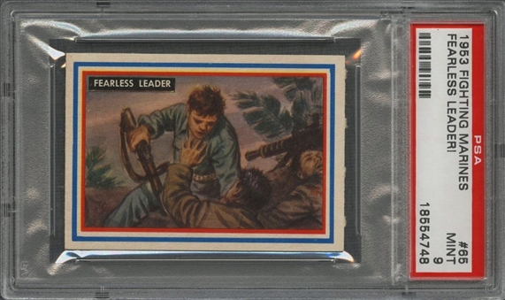1953 Topps "Fighting Marines" #65 "Fearless Leader!" – PSA MINT 9 "1 of 1!"